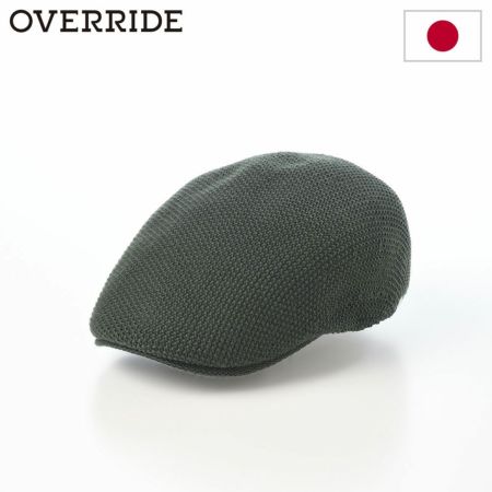オーバーライドのハンチング OR WASHABLE WOOL KNIT HUNTING（ウォッシャブル ウール ニットハンチング） グリーン
