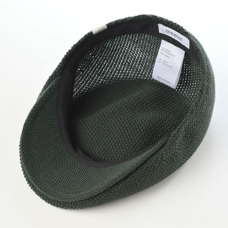 オーバーライドのハンチング OR WASHABLE WOOL KNIT HUNTING（ウォッシャブル ウール ニットハンチング） グリーン