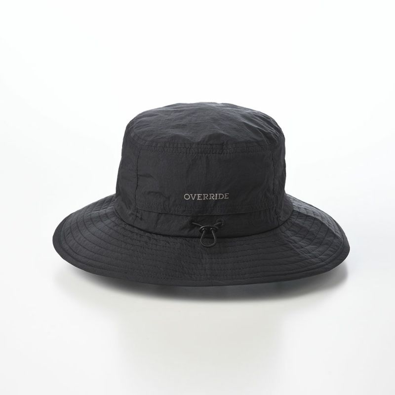 オーバーライドのサファリハット OR REC NL ADVENTURE HAT SG（リサイクルナイロン アドベンチャーハット） ブラック