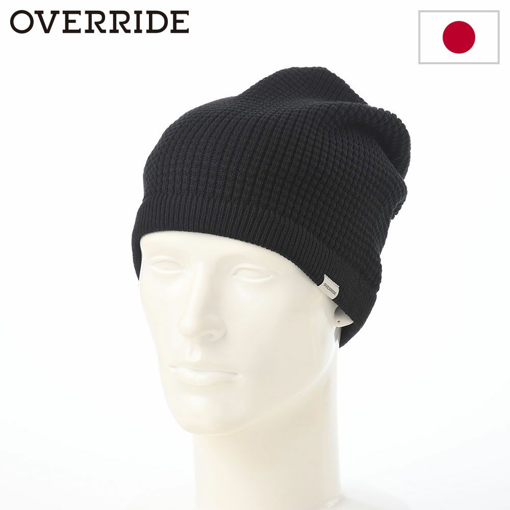 オーバーライドのニット帽 OR KNIT BASIC BEANIE SG（ニット ベーシック ビーニー） ブラック