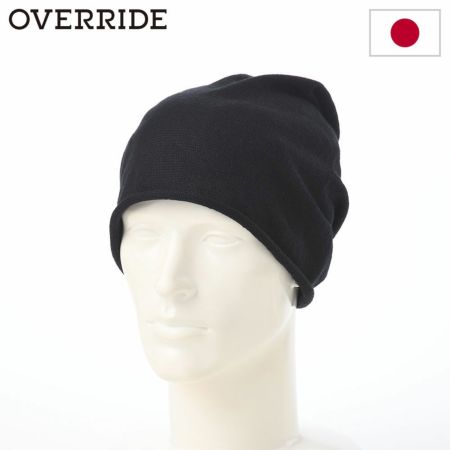 オーバーライドのニット帽 OR WASHABLE MERINO BEANIE（ウォッシャブル メリノ ビーニー） ブラック