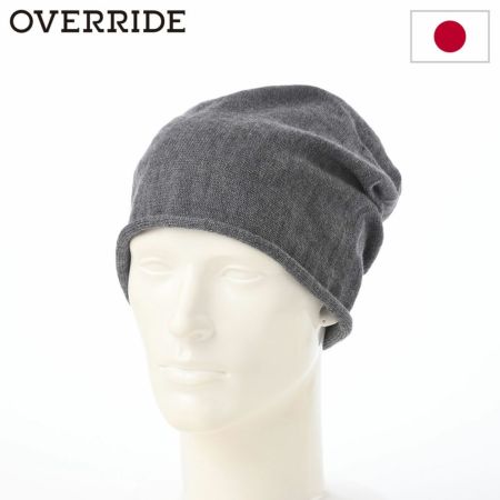 オーバーライドのニット帽 OR WASHABLE MERINO BEANIE（ウォッシャブル メリノ ビーニー） グレー