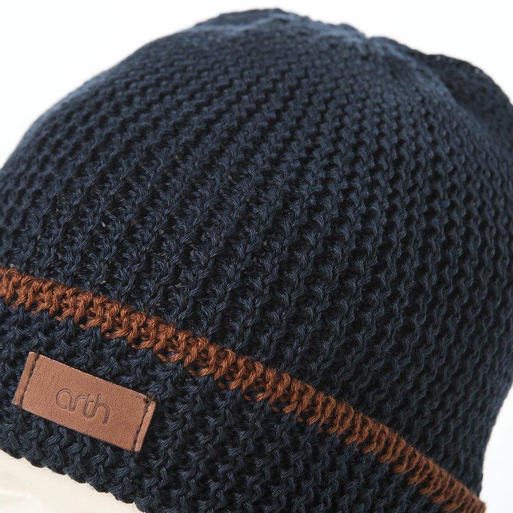 アースのニット帽 Li Loose Fit Knit Watch（ルーズフィット ニットワッチ） ネイビー