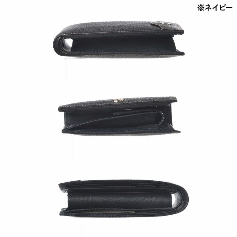 ゴールドファイルの二つ折り財布 オックスフォード 二つ折り財布 ネイビー