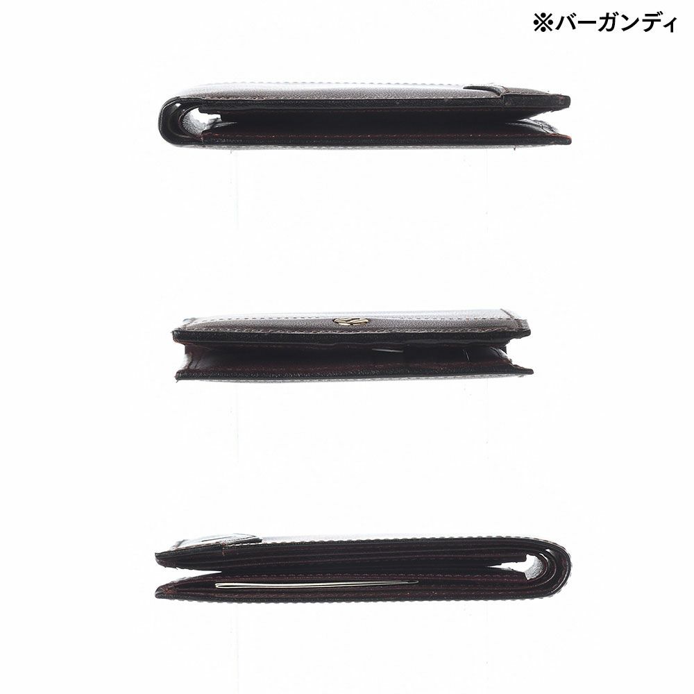 ゴールドファイルの二つ折り財布 オックスフォード 二つ折り札入れ ブラック