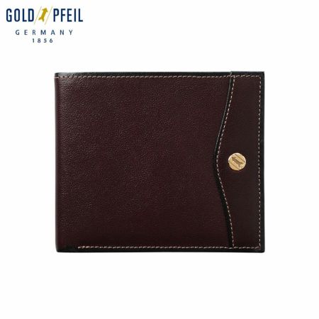 ゴールドファイルの二つ折り財布 オックスフォード 二つ折り札入れ バーガンディ