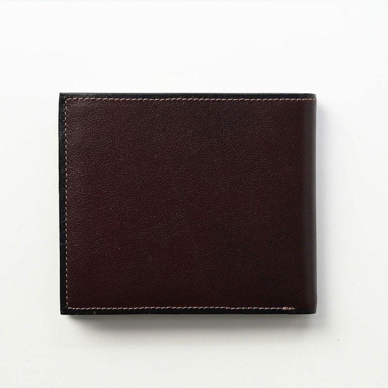 ゴールドファイルの二つ折り財布 オックスフォード 二つ折り札入れ バーガンディ
