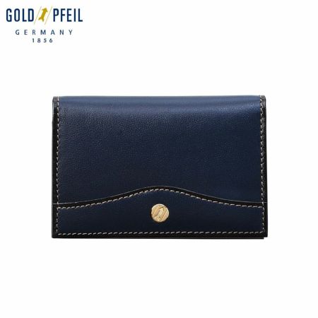 ゴールドファイルの名刺入れ オックスフォード 名刺入れ ネイビー