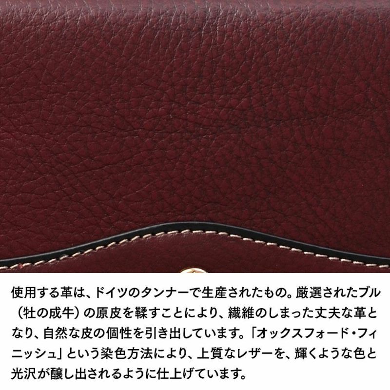ゴールドファイルのパスケース オックスフォード パスケース バーガンディ