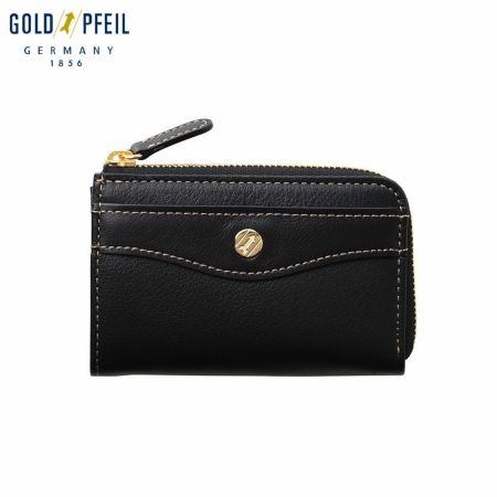 ゴールドファイルの小銭入れ オックスフォード ラウンドファスナー小銭入れ ブラック