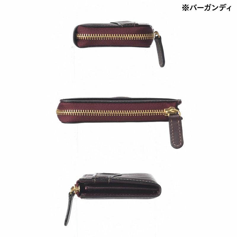 ゴールドファイルの小銭入れ オックスフォード ラウンドファスナー小銭入れ ブラック