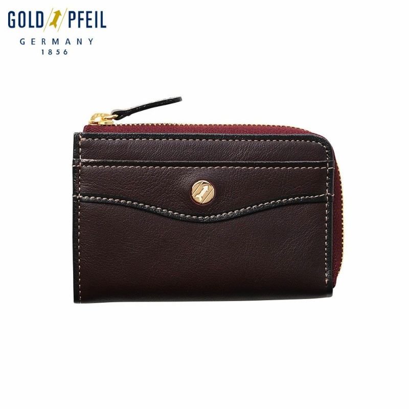 ゴールドファイルの小銭入れ オックスフォード ラウンドファスナー小銭入れ バーガンディ