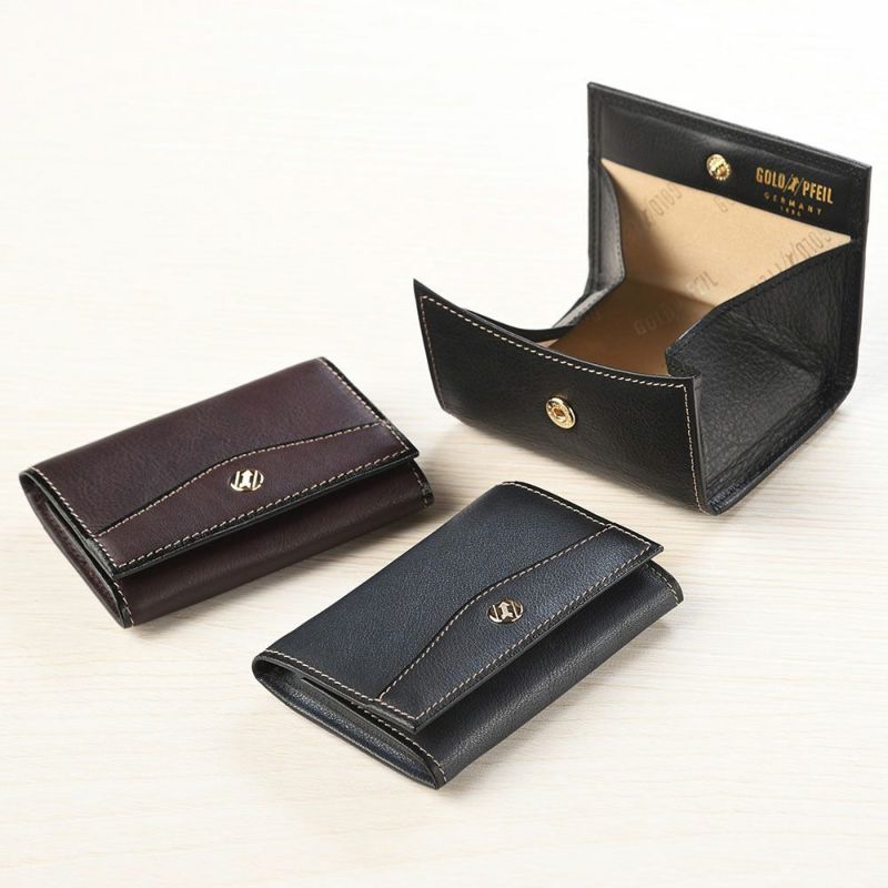 ゴールドファイルの小銭入れ オックスフォード BOX小銭入れ ブラック