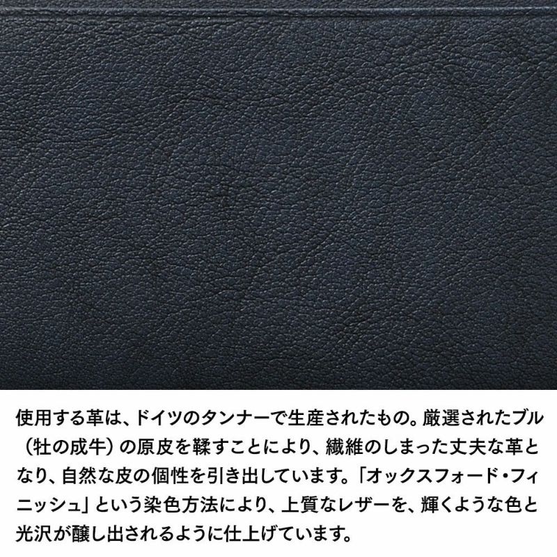 ゴールドファイルの小銭入れ オックスフォード BOX小銭入れ ネイビー