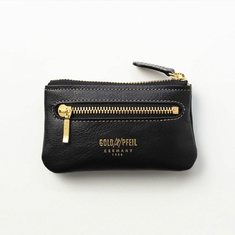 ゴールドファイルのキーケース オックスフォード ファスナー付きキーケース ブラック