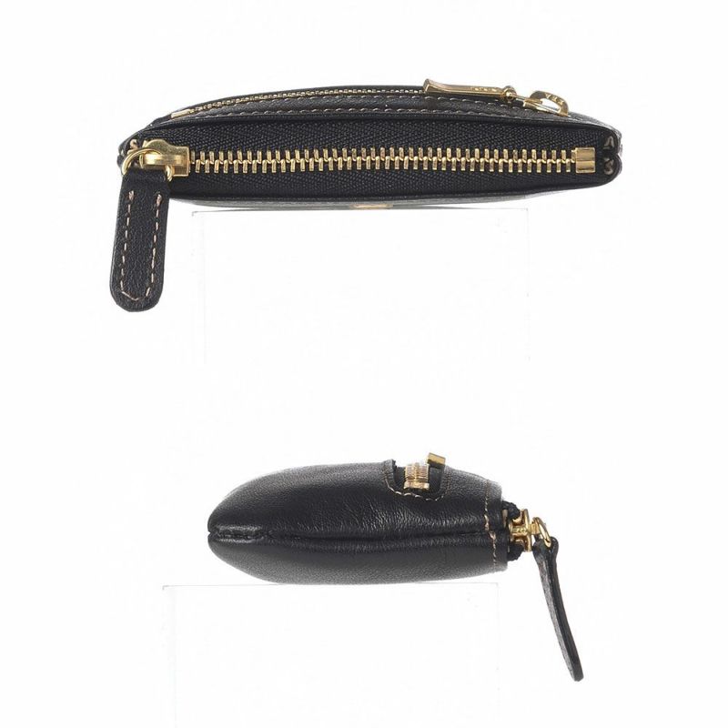 ゴールドファイルのキーケース オックスフォード ファスナー付きキーケース ブラック