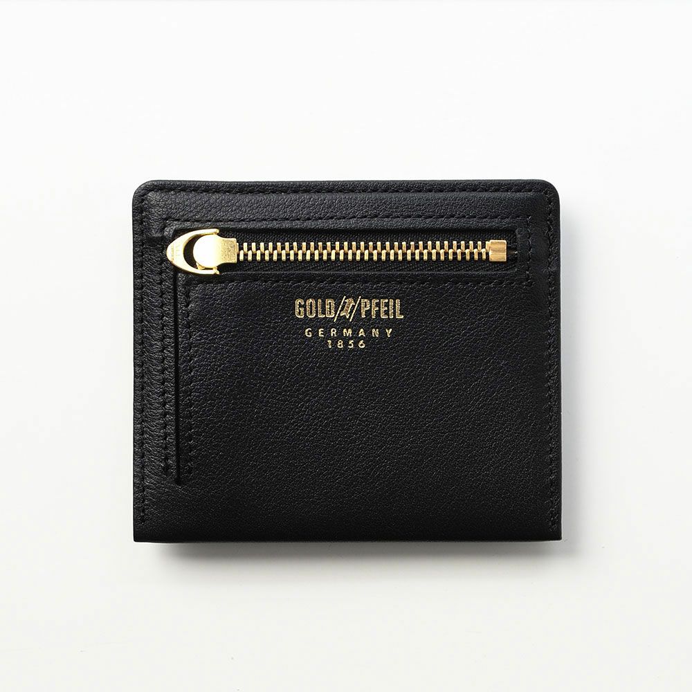 ゴールドファイルのミニ財布 オックスフォード コンパクト財布 ブラック