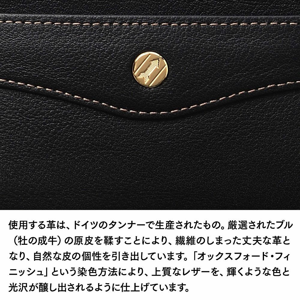 ゴールドファイルのミニ財布 オックスフォード コンパクト財布 ブラック