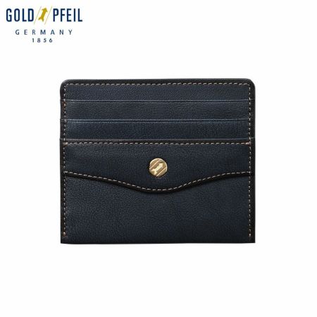 ゴールドファイルのミニ財布 オックスフォード コンパクト財布 ネイビー