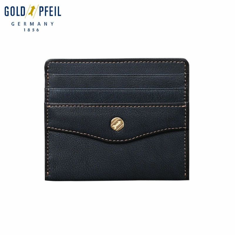 ゴールドファイルのミニ財布 オックスフォード コンパクト財布 ネイビー