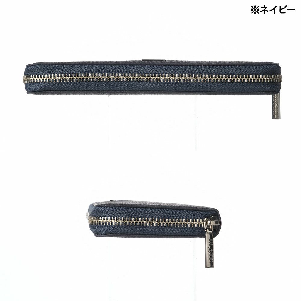 ゴールドファイルの長財布 スペリオール ラウンドファスナー長財布 ダークブラウン
