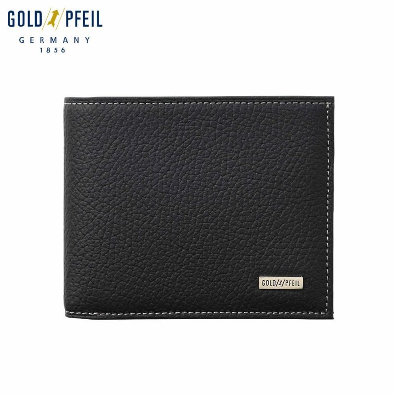 ゴールドファイルの二つ折り財布 スペリオール 二つ折り財布 ブラック