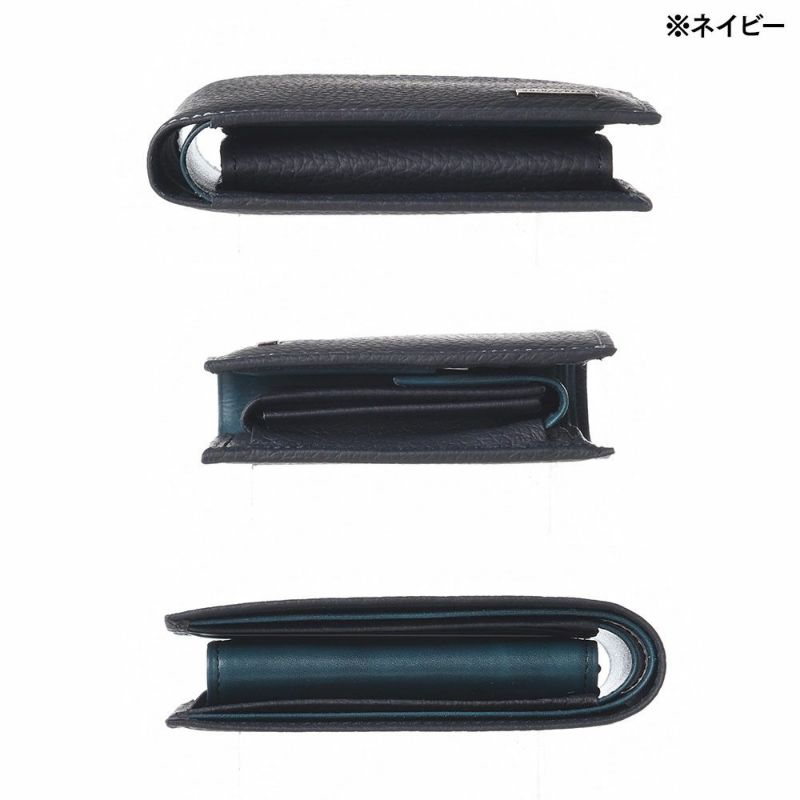 ゴールドファイルの二つ折り財布 スペリオール 二つ折り財布 ネイビー