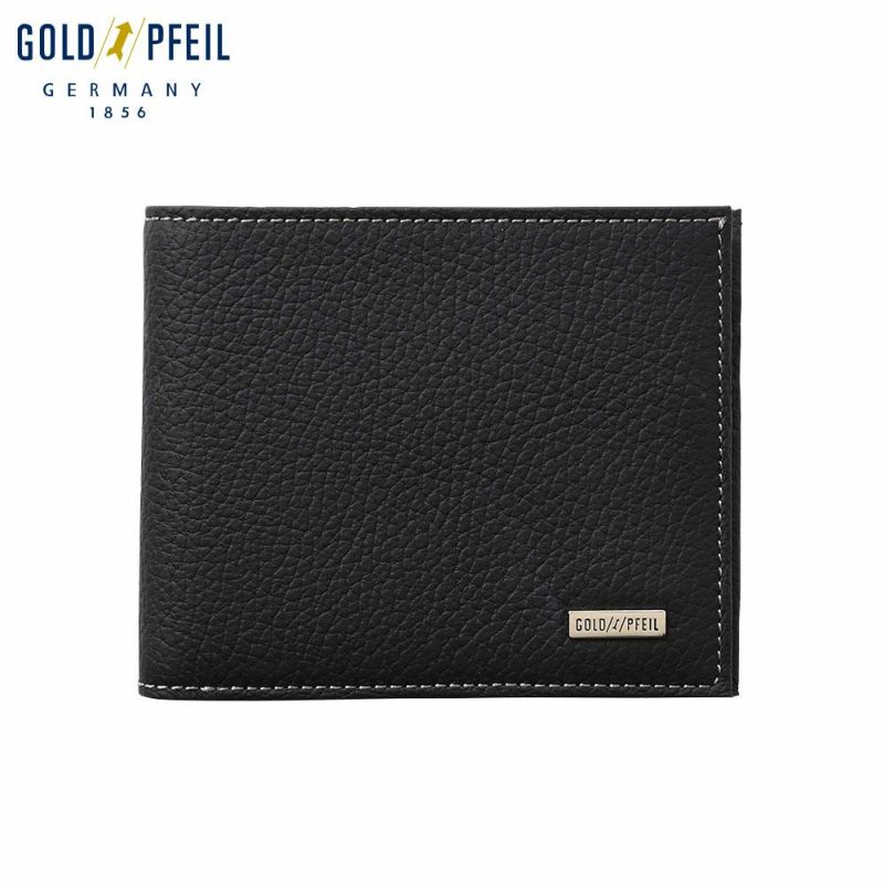 ゴールドファイルの二つ折り財布 スペリオール 二つ折り札入れ ブラック
