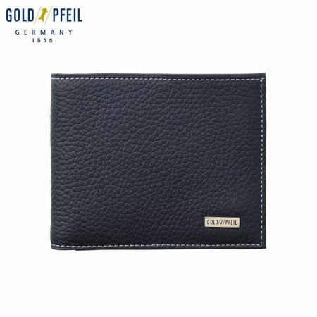 ゴールドファイルの二つ折り財布 スペリオール 二つ折り札入れ ネイビー