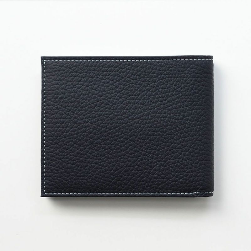 ゴールドファイルの二つ折り財布 スペリオール 二つ折り札入れ ネイビー