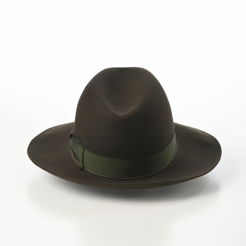 ボルサリーノのフェルトハット Q.S. Folar Rasato（Q.S. フォラール ラザート） 110757 カーキ