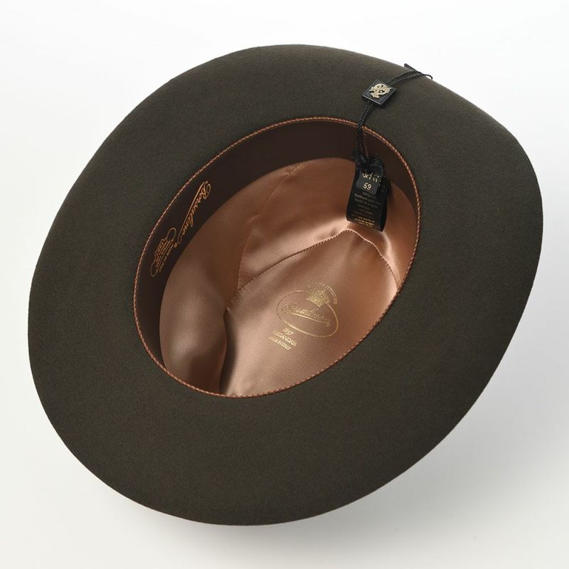 ボルサリーノのフェルトハット Q.S. Folar Rasato（Q.S. フォラール ラザート） 110757 カーキ