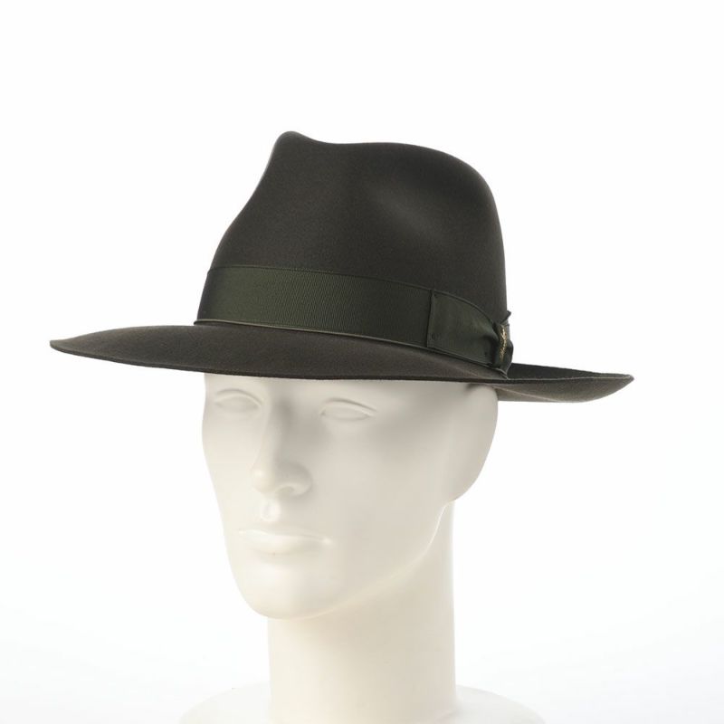 ボルサリーノのフェルトハット Q.S. Folar Rasato（Q.S. フォラール ラザート） 110757 カーキ