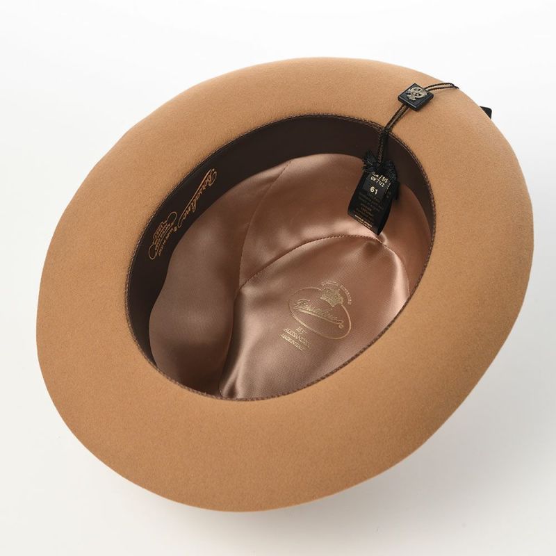 ボルサリーノのフェルトハット Q.S. Anello Rasato（Q.S. アネロ ラザート） 114336 キャメル