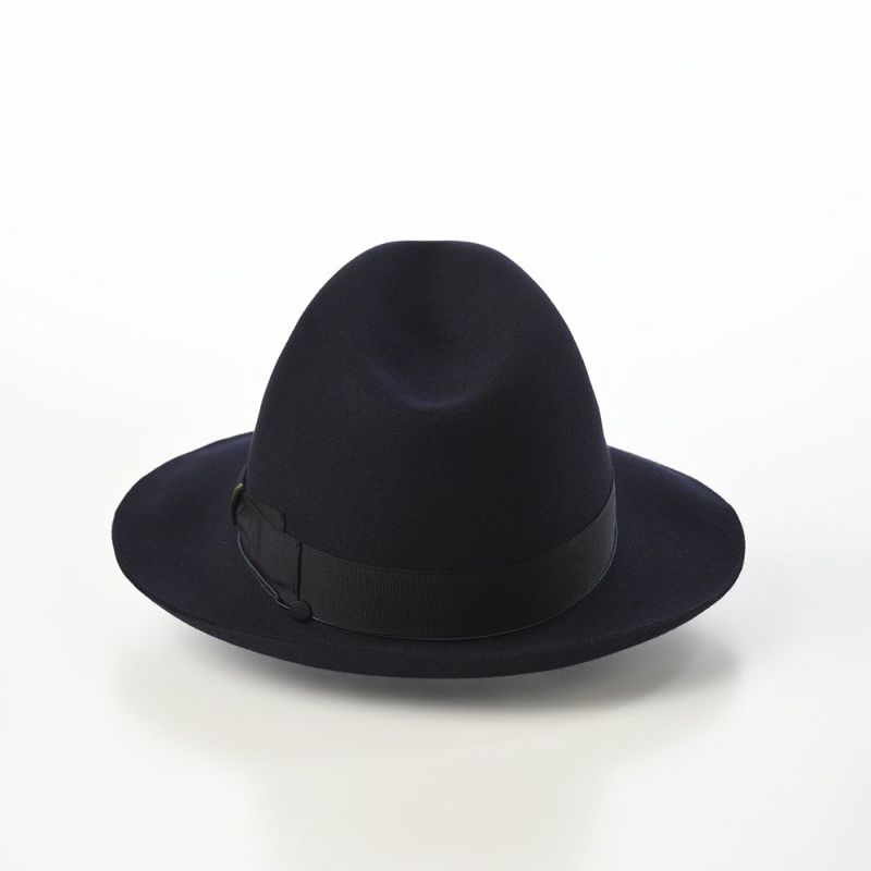 ボルサリーノのフェルトハット Q.S. Anello Rasato（Q.S. アネロ ラザート） 114336 ネイビー