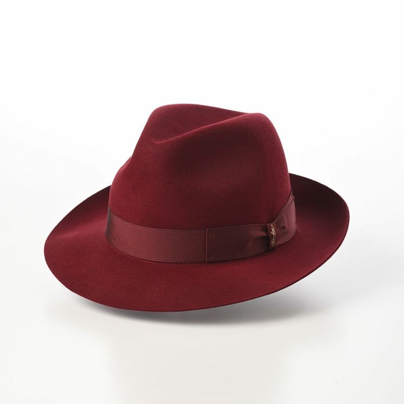 ボルサリーノのフェルトハット Alessandria rasato（アレッサンドリア ラザート） 390054 バーガンディー