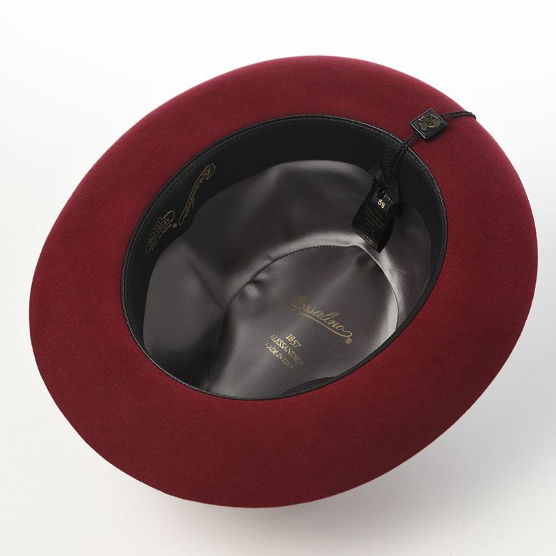 ボルサリーノのフェルトハット Alessandria rasato（アレッサンドリア ラザート） 390054 バーガンディー