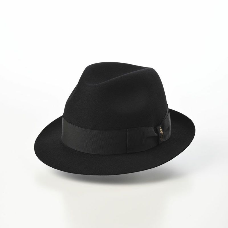 ボルサリーノのフェルトハット Alessandria rasato piccola（アレッサンドリア ラザート ピッコラ） 390131 ブラック