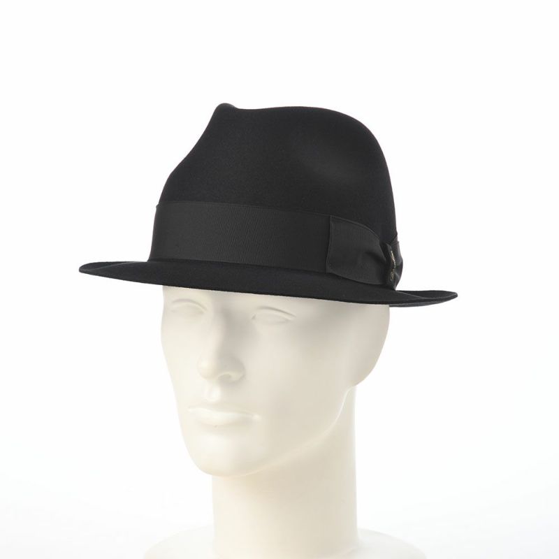 ボルサリーノのフェルトハット Alessandria rasato piccola（アレッサンドリア ラザート ピッコラ） 390131 ブラック