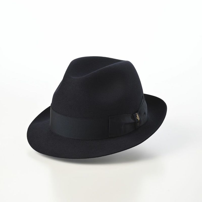 ボルサリーノのフェルトハット Alessandria rasato piccola（アレッサンドリア ラザート ピッコラ） 390131 ネイビー