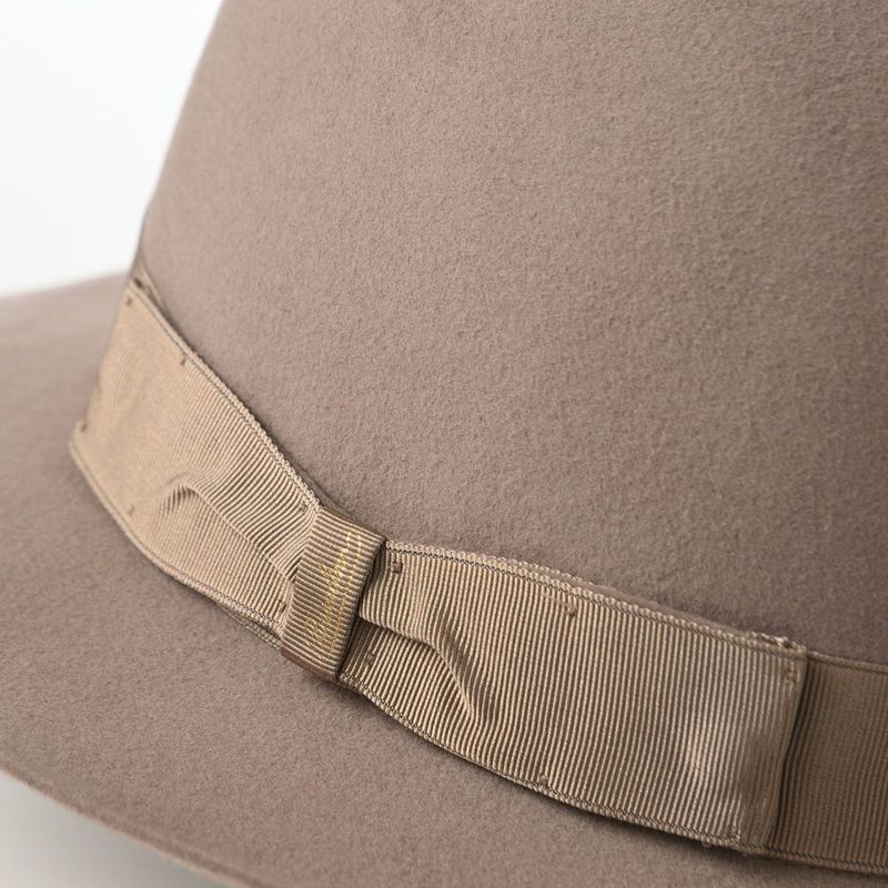 ボルサリーノのフェルトハット Alessandria Claudio Detachable Ribbon（アレッサンドリア クラウディオ デタッチャブル リボン） 390335 ベージュ2