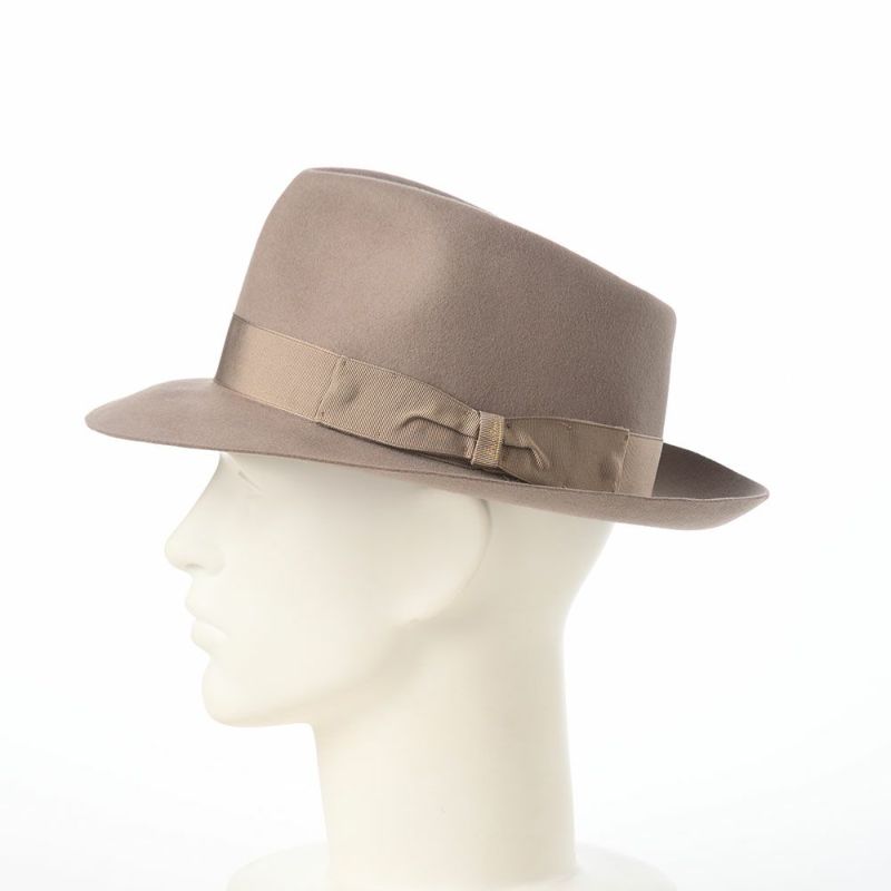 ボルサリーノのフェルトハット Alessandria Claudio Detachable Ribbon（アレッサンドリア クラウディオ デタッチャブル リボン） 390335 ベージュ2
