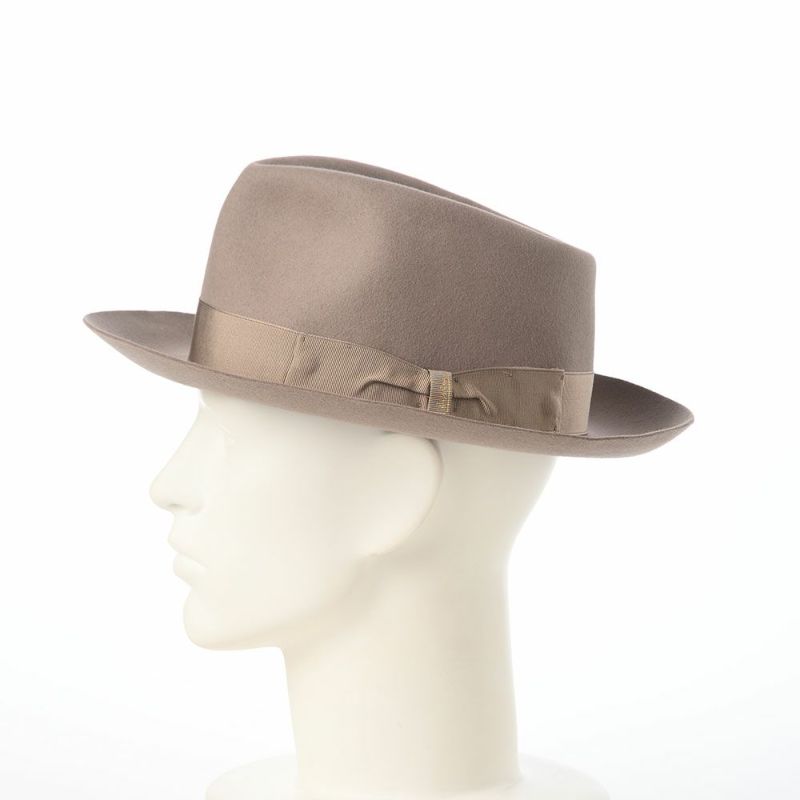 ボルサリーノのフェルトハット Alessandria Claudio Detachable Ribbon（アレッサンドリア クラウディオ デタッチャブル リボン） 390335 ベージュ2
