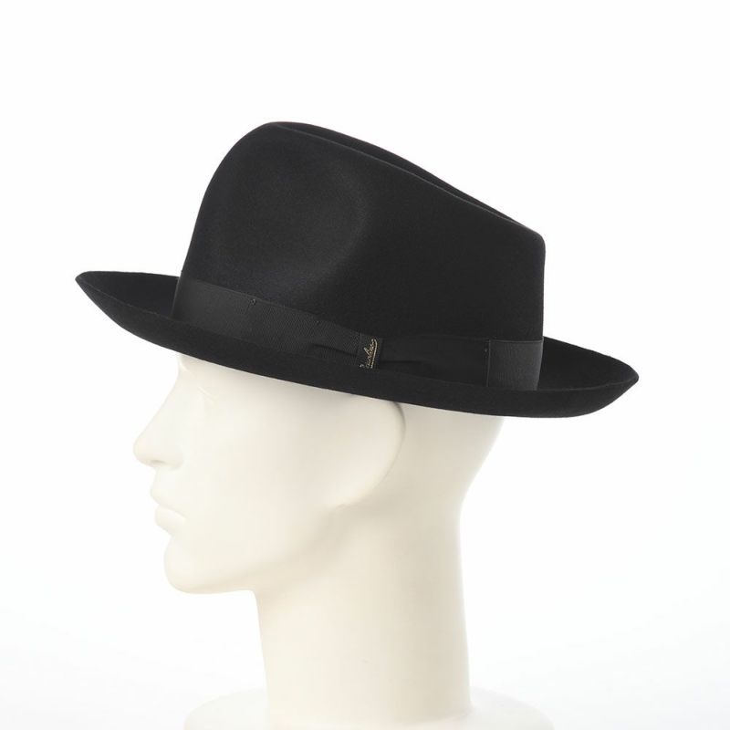 ボルサリーノのフェルトハット Alessandria Claudio Detachable Ribbon（アレッサンドリア クラウディオ デタッチャブル リボン） 390335 ブラック