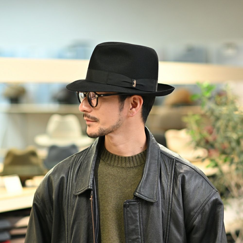 Borsalino ボルサリーノ アレッサンドリア ブラック C151 Borsalino
