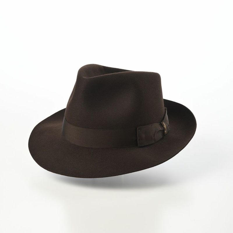 ボルサリーノのフェルトハット Alessandria Claudio Detachable Ribbon（アレッサンドリア クラウディオ デタッチャブル リボン） 390335 ブラウン