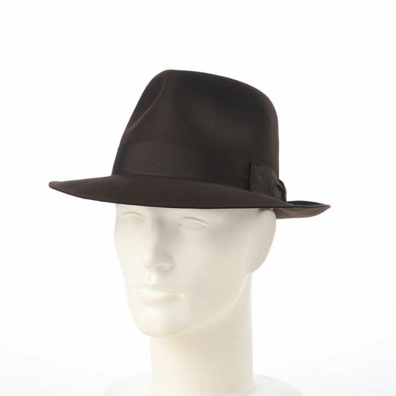 ボルサリーノのフェルトハット Alessandria Claudio Detachable Ribbon（アレッサンドリア クラウディオ デタッチャブル リボン） 390335 ブラウン