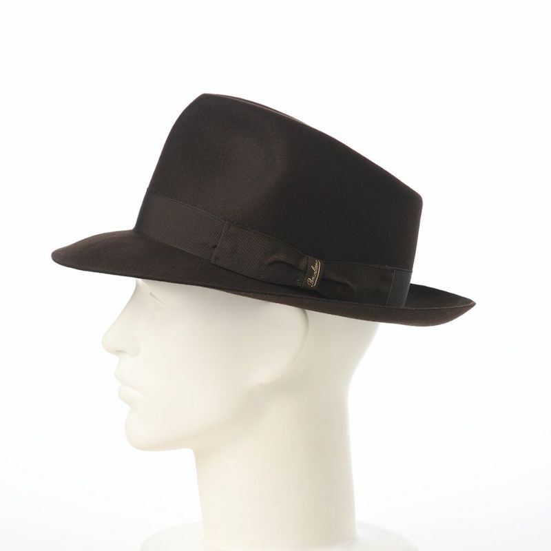 ボルサリーノのフェルトハット Alessandria Claudio Detachable Ribbon（アレッサンドリア クラウディオ デタッチャブル リボン） 390335 ブラウン