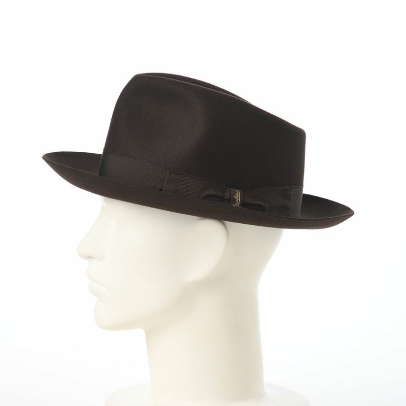 ボルサリーノのフェルトハット Alessandria Claudio Detachable Ribbon（アレッサンドリア クラウディオ デタッチャブル リボン） 390335 ブラウン