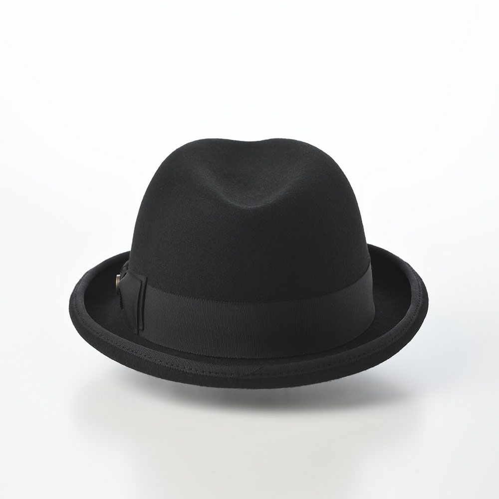 ガリュープラネットのフェルトハット Wool Felt Homburg（ウールフェルト ホンブルグ）626 ブラック